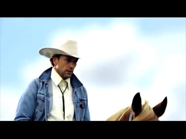 Video Reference: cowboy, sky, horse, gentleman, cowboy hat, horse like mammal, mustang horse, screenshot, fun, Person