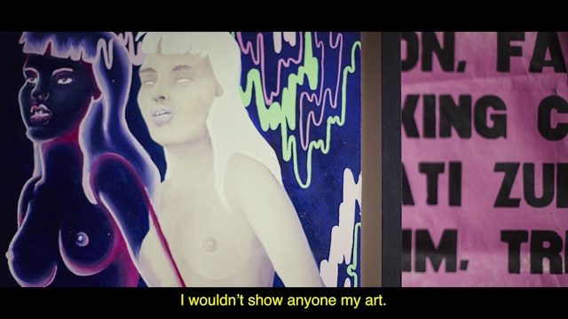 Video Reference: Text, Violet, Purple, Font, Human, Graphic design, Organism, Art, Visual arts, Illustration