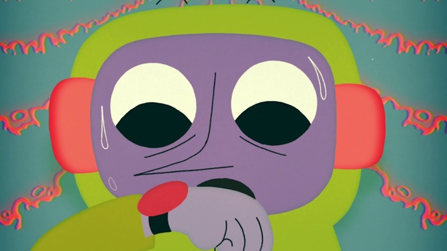 Video Reference: Cartoon, Green, Illustration, Clip art, Art, Mask, Headgear, Fictional character, Animation, Graphics