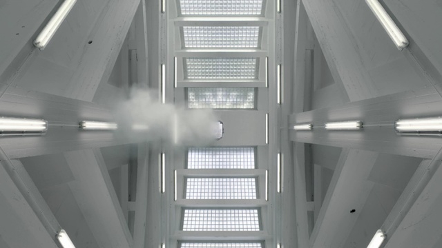 Video Reference: daylighting, structure, architecture, ceiling, daytime, building, line, glass, steel, window