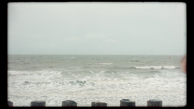 Video Reference: sea, body of water, wave, horizon, ocean, water, sky, shore, wind wave, coastal and oceanic landforms, Person