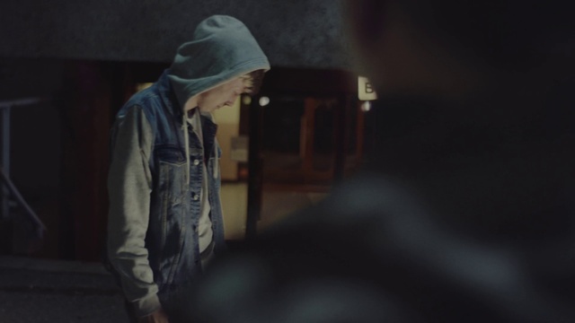 Video Reference: Light, Darkness, Human, Night, Photography, Outerwear, Headgear, Room, Jacket