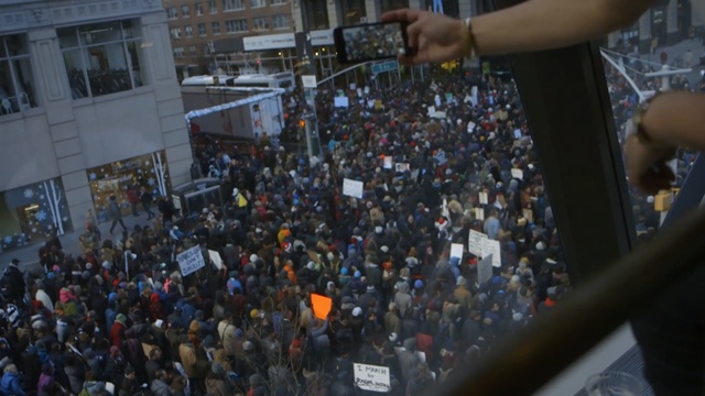 Video Reference: crowd, people, protest, urban area, event, city, public event, audience, demonstration, recreation