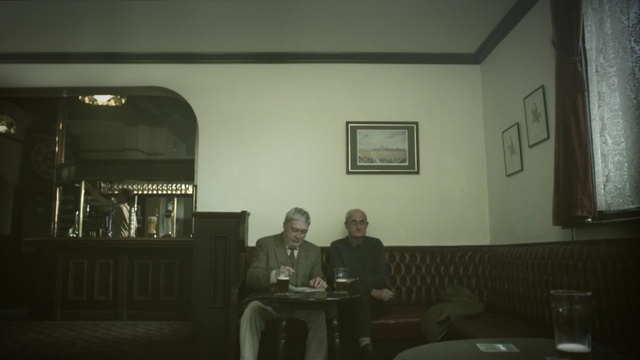 Video Reference: darkness, interior design, house, night, window, Person