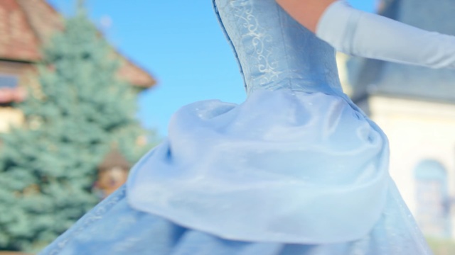 Video Reference: Blue, Hand, Joint, Dress, Gesture