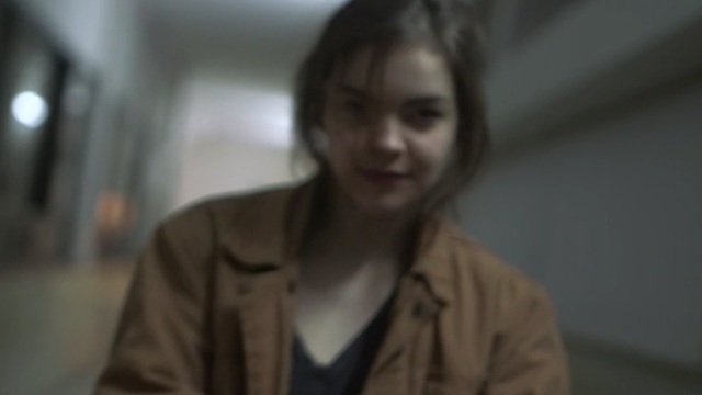 Video Reference: Hair, Face, Facial expression, Eyebrow, Head, Nose, Hairstyle, Chin, Lady, Cheek, Person