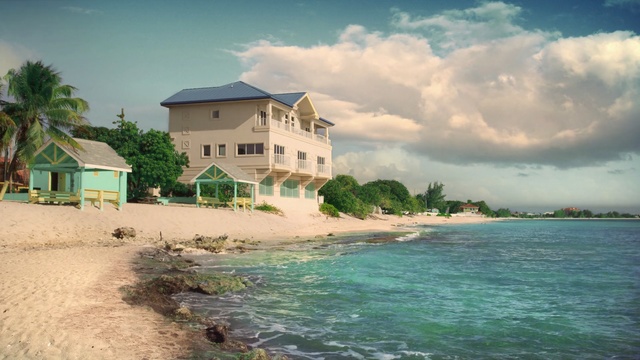 Video Reference: villa, water, landscape, ocean, beach, vacation, sky, travel, sea, shore, coast, river, tree, summer, lake, tourism, resort, island, basin