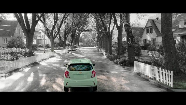 Video Reference: car, land vehicle, motor vehicle, road, black, vehicle, black and white, tree, mode of transport, transport