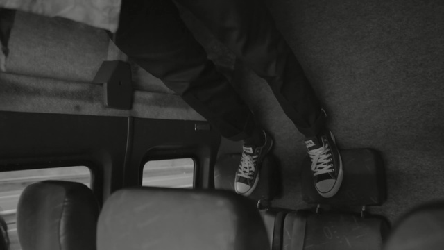 Video Reference: white, black, photograph, black and white, footwear, car, monochrome photography, mode of transport, photography, light