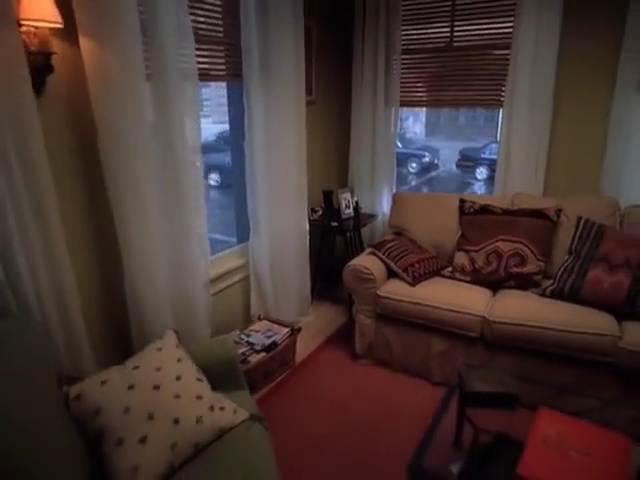 Video Reference: Room, Property, Living room, Interior design, Furniture, Ceiling, Curtain, House, Building, Floor, Person