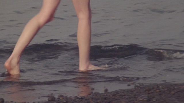 Video Reference: Leg, Human leg, Water, Barefoot, Foot, Sea, Human body, Summer, Wave, Beach