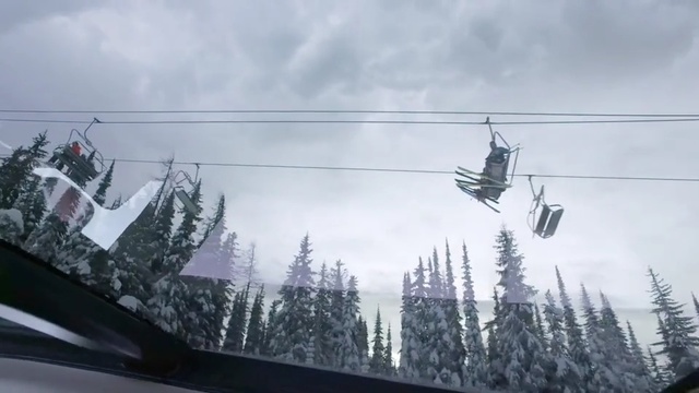 Video Reference: Cable car, Snow, Sky, Geological phenomenon, Winter, Tree, Hill station, Cloud, Architecture, Mountain range