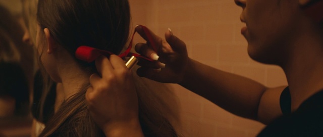 Video Reference: Hair, Ear, Hairstyle, Hand, Lip, Finger, Nail, Makeup artist, Long hair, Black hair