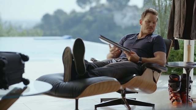 Video Reference: Sitting, Furniture, Chair, Leisure, Table, Footwear, Leg, Shoe, Photography, Comfort, Person