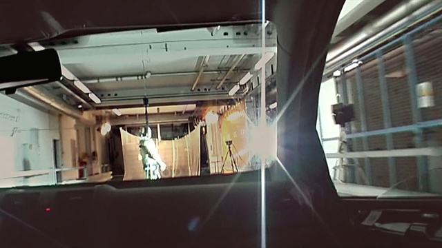 Video Reference: Transport, Building, Glass, Public transport, Interior design, Vehicle, City, Ceiling