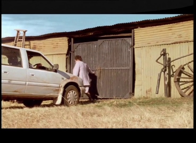 Video Reference: Car, Vehicle, Tree, House, Landscape, Vehicle door, Minivan, Commercial vehicle, Van, Shed