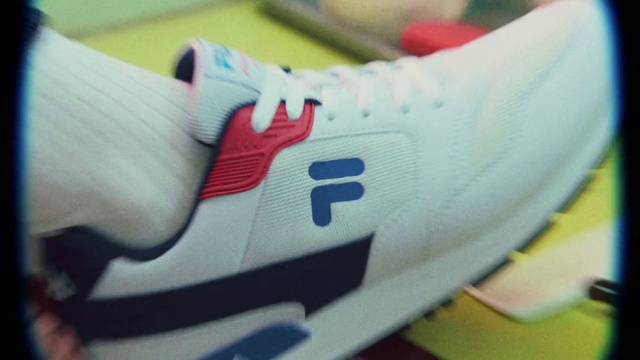 Video Reference: Footwear, White, Shoe, Blue, Cleat, Walking shoe, Carmine, Athletic shoe, Sneakers, Sportswear