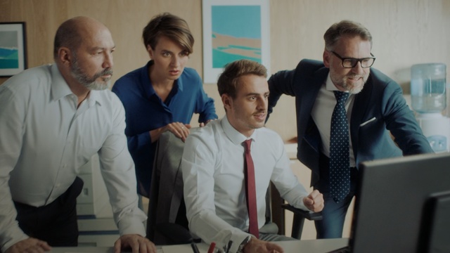 Video Reference: Event, White-collar worker, Fun, Adaptation, Businessperson, Management, Suit, Conversation, Gesture, Employment, Person