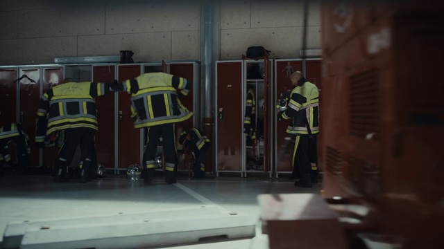 Video Reference: Fire department, Firefighter, Emergency service, Room, Emergency, Building, Service