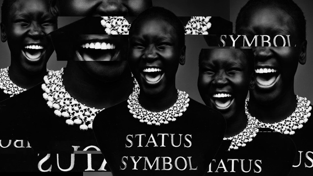 Video Reference: Facial expression, Text, Font, Smile, Photography, Photo caption, Fashion accessory, Jewellery, Black-and-white