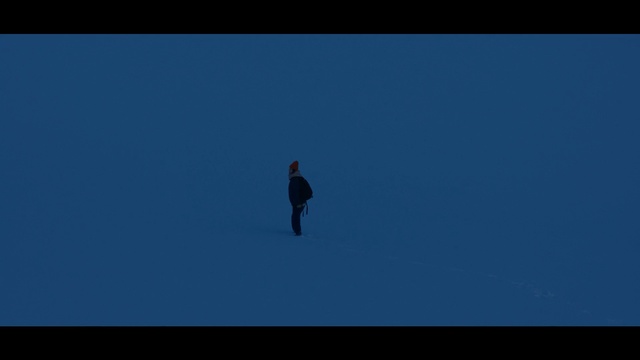 Video Reference: sky, blue, atmosphere, daytime, darkness, horizon, screenshot, computer wallpaper, Person