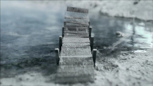 Video Reference: water, black and white, freezing, wave, monochrome, monochrome photography, snow, winter, frost