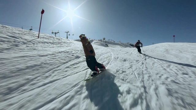 Video Reference: Snow, Piste, Winter, Geological phenomenon, Recreation, Winter sport, Skiing, Ski, Ski mountaineering, Ski touring, Person