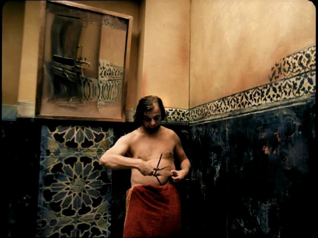 Video Reference: arm, art, muscle, performance art, darkness, Person