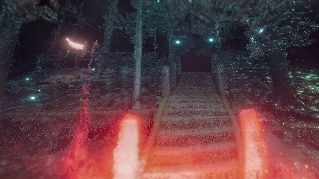 Video Reference: Red, Light, Tree, Space, Geological phenomenon, Automotive lighting, Night, Graphics, Darkness