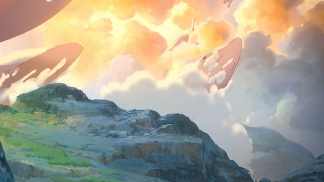 Video Reference: sky, painting, watercolor paint, atmosphere, geological phenomenon, art, computer wallpaper, landscape, sunlight, cloud