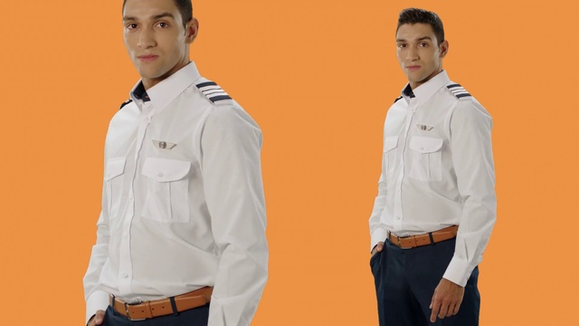 Video Reference: Clothing, White, Collar, Sleeve, Shirt, Dress shirt, Uniform, Workwear, Outerwear, Formal wear