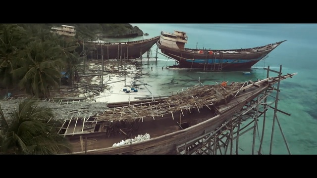 Video Reference: Water, Boat, Sky, Vehicle, Water transportation, Calm, Architecture, Landscape, Watercraft, Fishing vessel