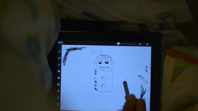 Video Reference: blue, technology, electronic device, gadget, display device, design, electronics, multimedia, personal computer, media, Person