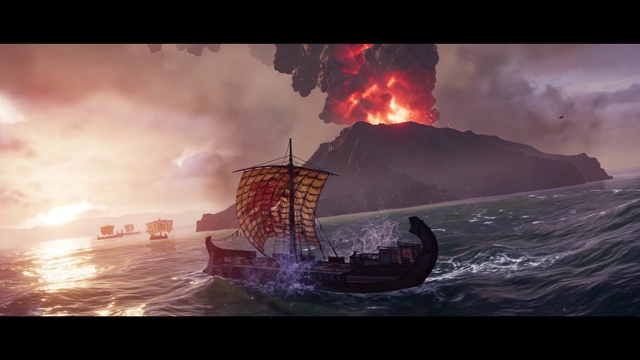Video Reference: Strategy video game, Action-adventure game, Vehicle, Ship, Pc game, Sailing ship, Watercraft, Cg artwork, Adventure game, Viking ships