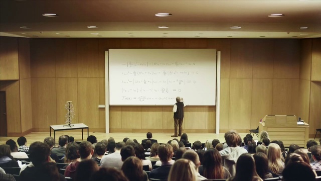 Video Reference: Event, Seminar, Convention, Academic conference, Auditorium, Lecture, Presentation, Public speaking, Technology, Projection screen, Person