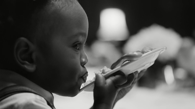 Video Reference: Child, Photograph, Black, Black-and-white, Monochrome, Photography, Eye, Lip, Monochrome photography, Baby