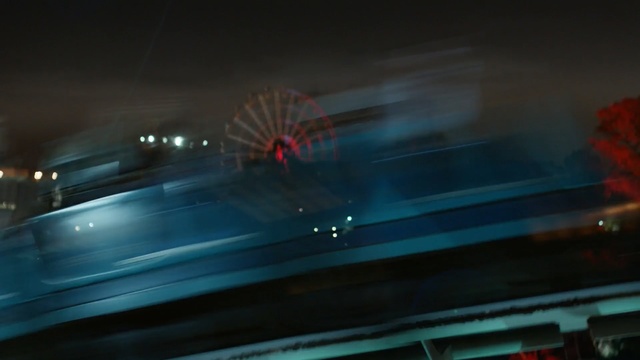 Video Reference: Sky, Light, Night, Mode of transport, Freeway, Transport, Road, Auto part, Metropolitan area, Urban area