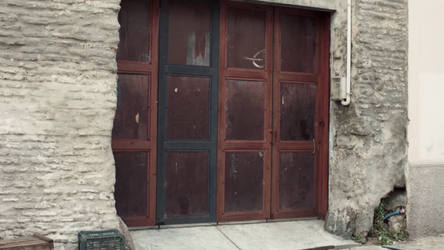 Video Reference: Door, Wall, Property, Home door, Wood, Window, Facade, Brickwork, Building, Wood stain
