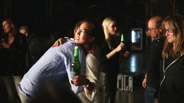 Video Reference: event, interaction, crowd, night, fun, girl, performance, darkness, Person