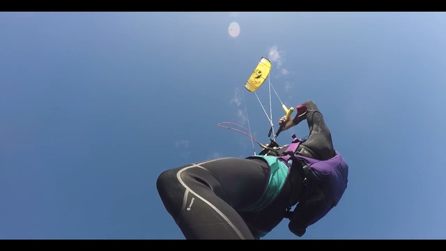 Video Reference: Extreme sport, Water sport, Windsports, Kite sports, Recreation, Kitesurfing, Diving equipment, Organism, Sports, Wetsuit