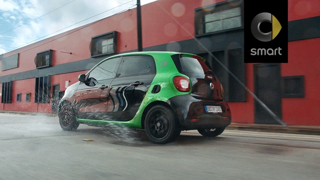 Video Reference: Land vehicle, Vehicle, Car, Motor vehicle, City car, Automotive design, Hatchback, Subcompact car, Automotive wheel system, Hot hatch, Person