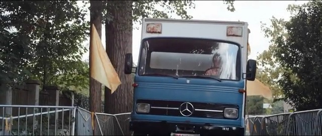 Video Reference: moving van, truck, van, car, motor vehicle, transportation, transport, vehicle, camper, auto, automobile, road, recreational vehicle, speed