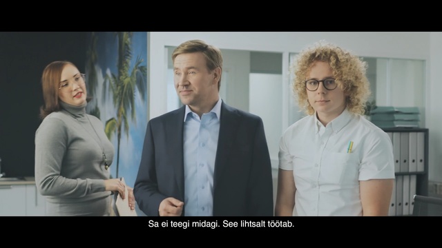 Video Reference: Adaptation, White-collar worker, Conversation, Photography, Photo caption, Screenshot, Smile, Person