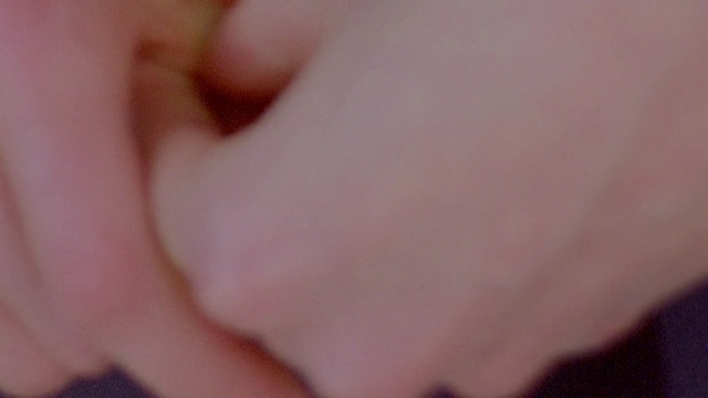 Video Reference: skin, nose, close up, finger, hand, cheek, mouth, nail, lip, neck