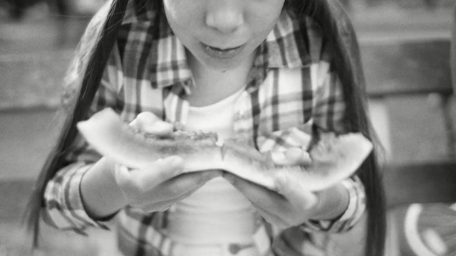 Video Reference: white, photograph, black, black and white, girl, monochrome photography, photography, snapshot, child, emotion