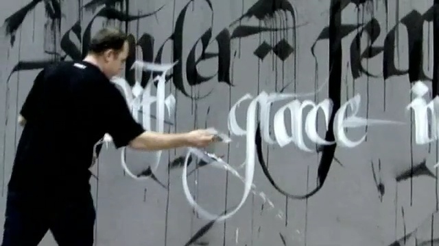 Video Reference: art, graffiti, cool, street art, font, Person