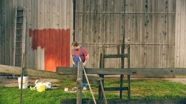 Video Reference: Grass, Backyard, Fence, Tree, Wood, Barn, Yard, Shed, House, Plant