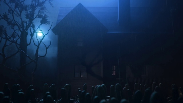 Video Reference: Blue, Sky, Light, Lighting, Atmospheric phenomenon, Atmosphere, Night, Darkness, Light fixture, Crowd