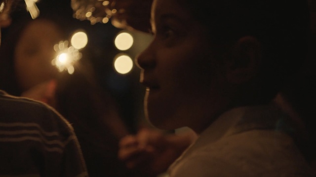 Video Reference: night, darkness, light, lighting, interaction, human, girl, event, midnight, evening