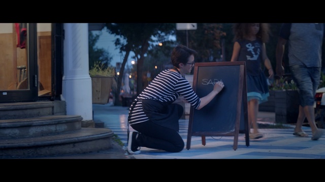 Video Reference: blue, photograph, infrastructure, sitting, snapshot, street, photography, girl, human, darkness